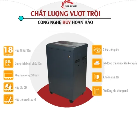 Máy Hủy Công Nghiệp Silicon PS-526C